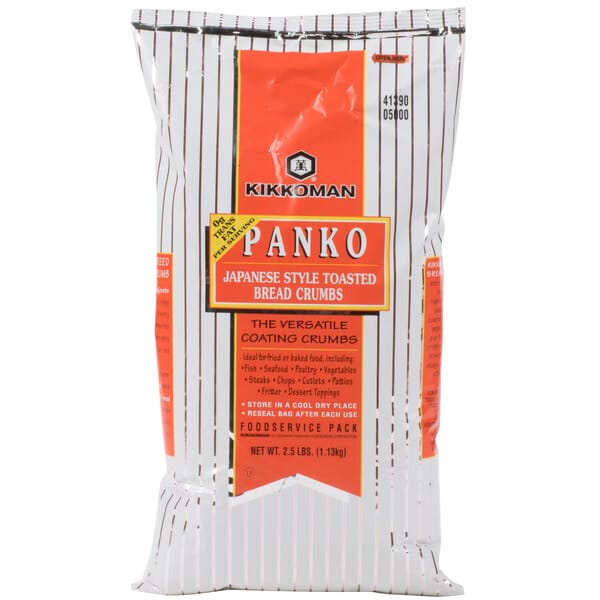 Kikkoman Panko Japanese Style Toasted Bread Crumbs 2.5 lb. Bag
