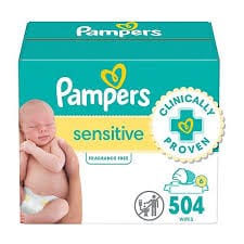 Pampers Baby Wipes Sensitive 504 Ct