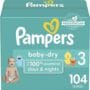 Pampers Baby Dry Diapers Size3 104 Ct